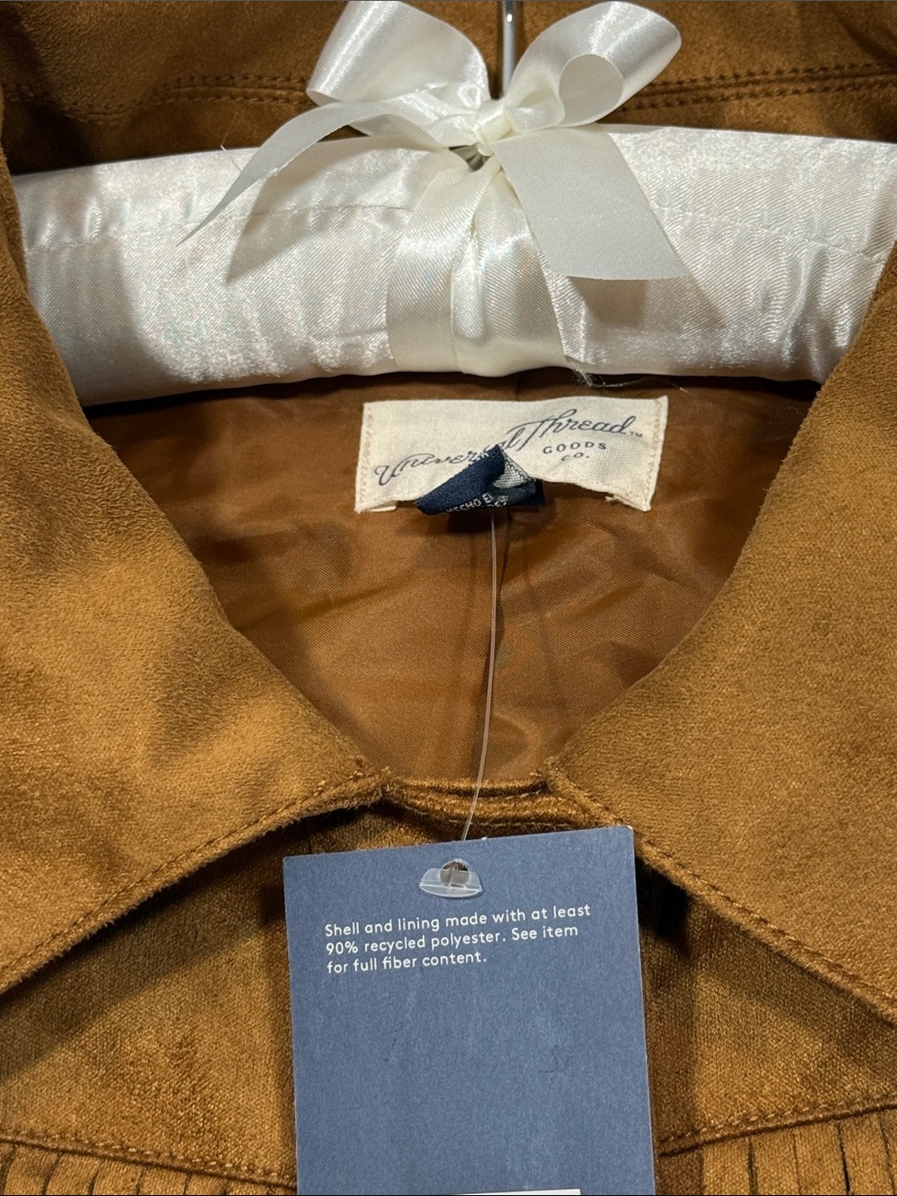 Universal Thread Brown Fringe Button-Front Jacket - Picture 3 of 8